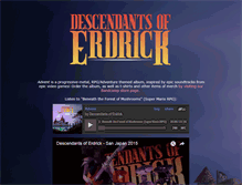 Tablet Screenshot of descendantsoferdrick.com